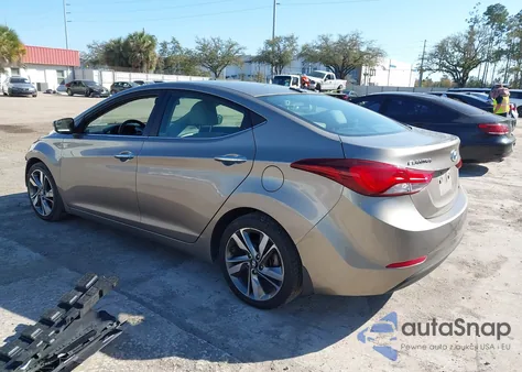 2014 Hyundai Elantra Limited from USA, damaged, VIN 5NPDH4AE5EH513377